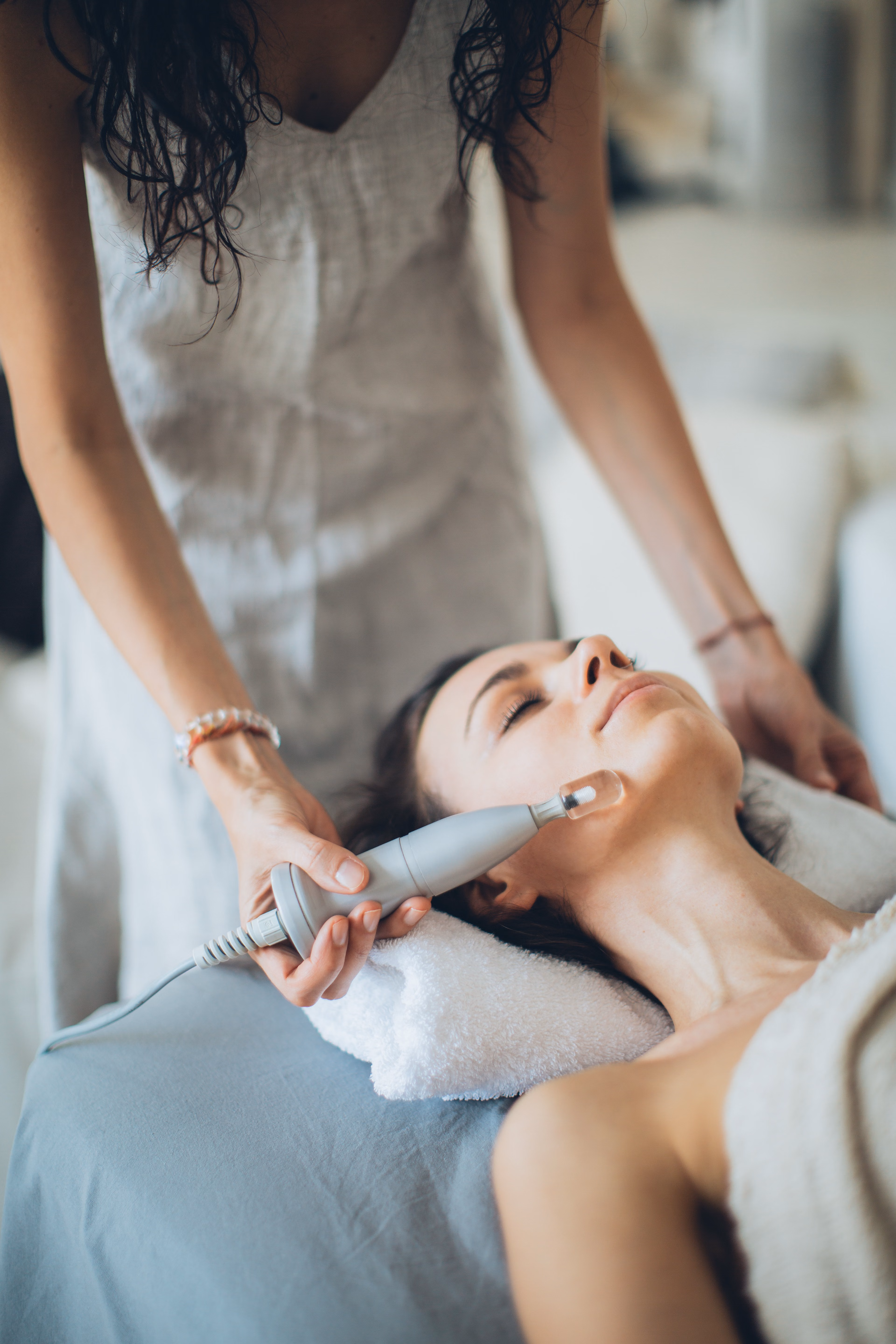 Professional skincare treatment being performed at a Sacramento medspa