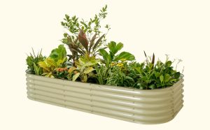 galvanized raised bed planter